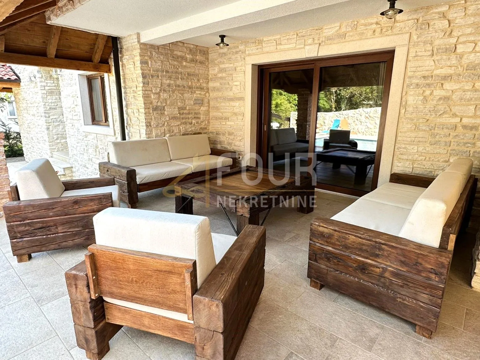 otok krk, soline - okolica, novogradnja s bazenom 149.76m2, konoba - slika 14