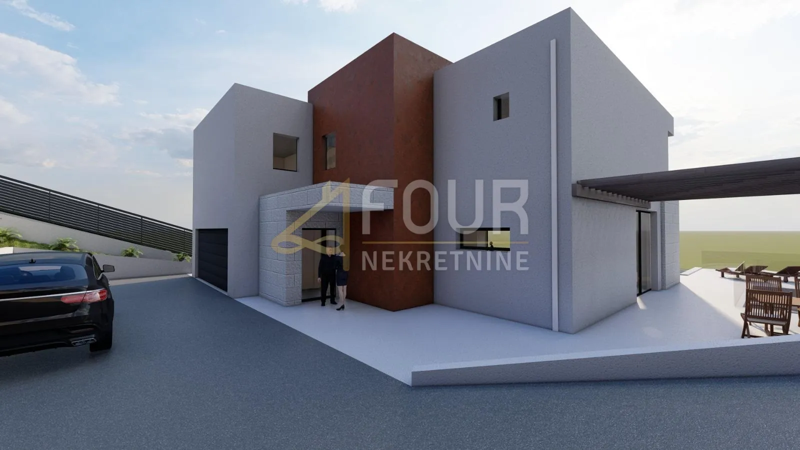 istra, buzet, 2.068m2 zemljište s projektom za modernu vilu s bazenom - slika 5