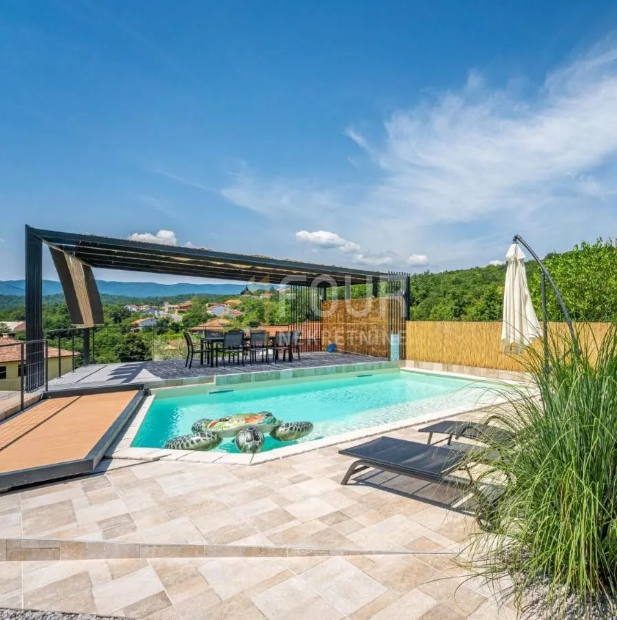 kastav, izvrsna novogradnja s bazenom, 282m2, garaža - slika 2