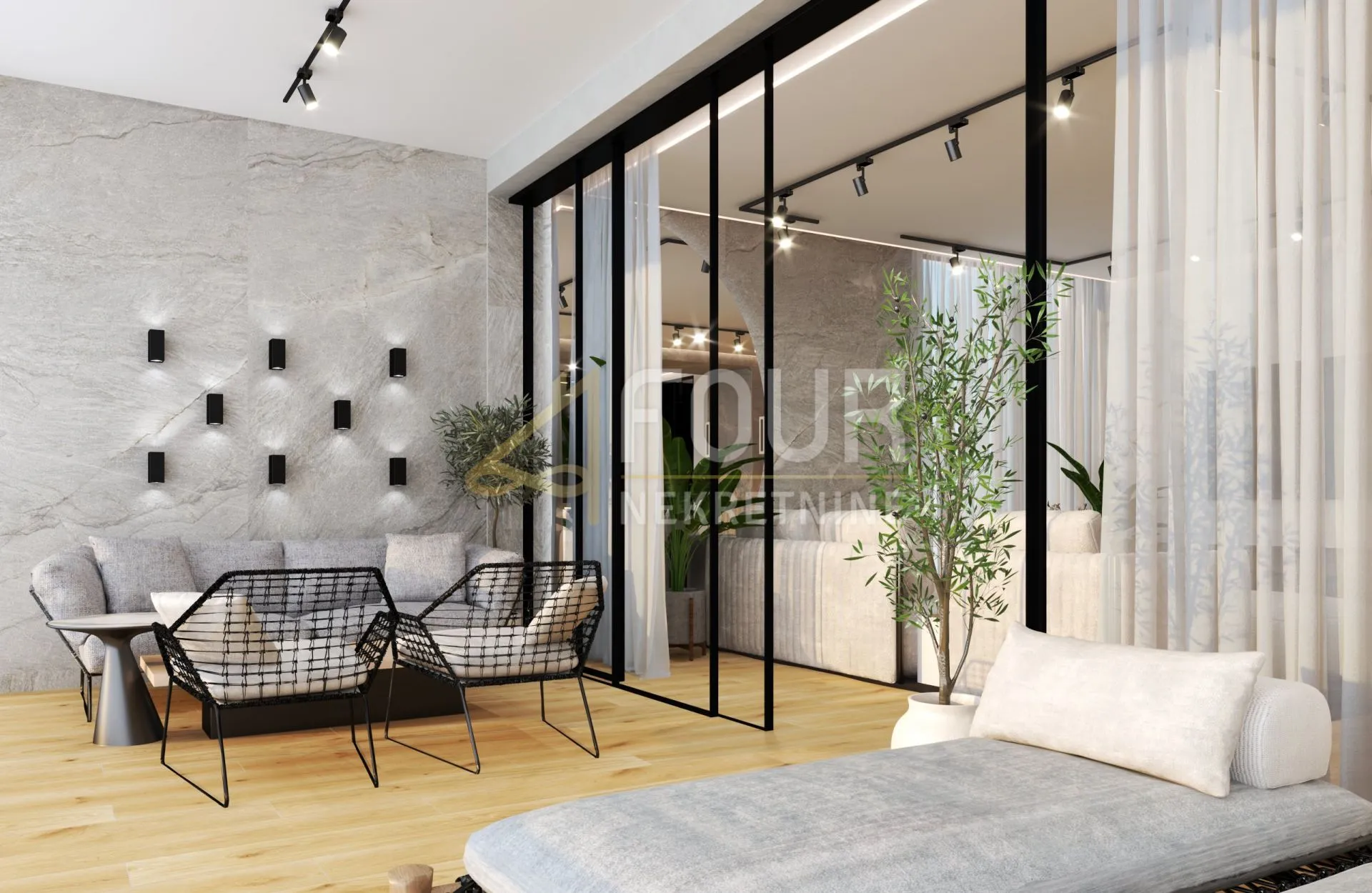 opatija, volosko, luksuzni stan, 109.48m2, 2s+db, terasa, pogled na more - slika 3