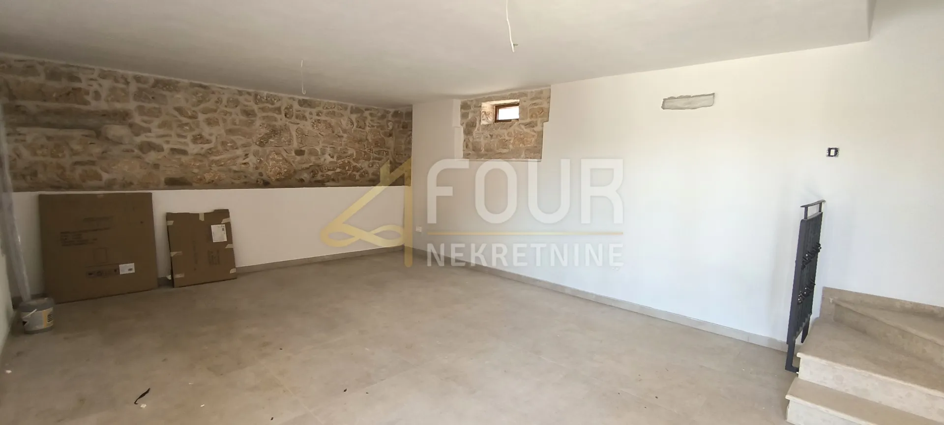 istra, žminj - okolica, kuća s bazenom, pogled na more - slika 8