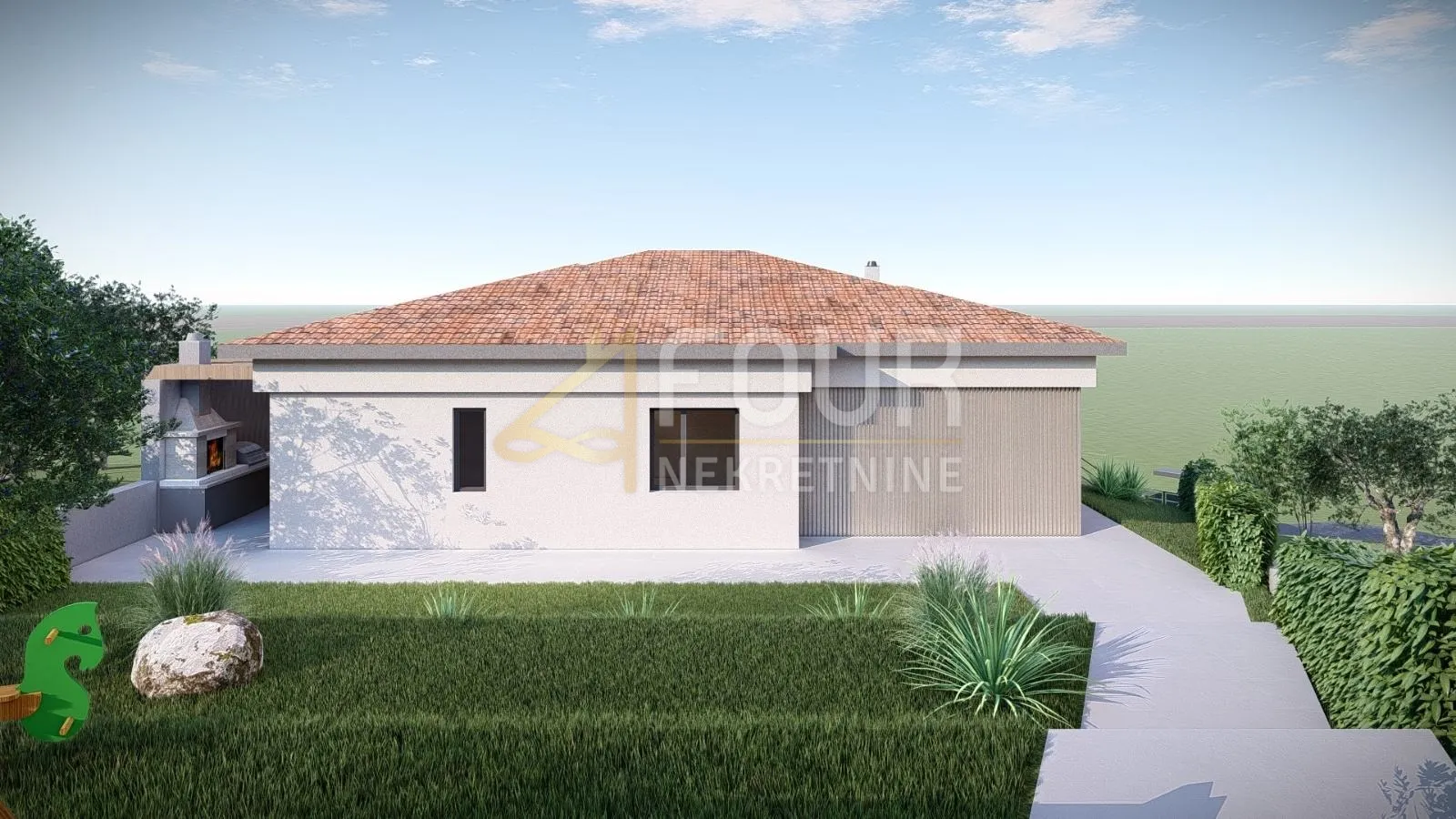 hreljin, građevinsko zemljište, 1.265m2, pogled na more - slika 4