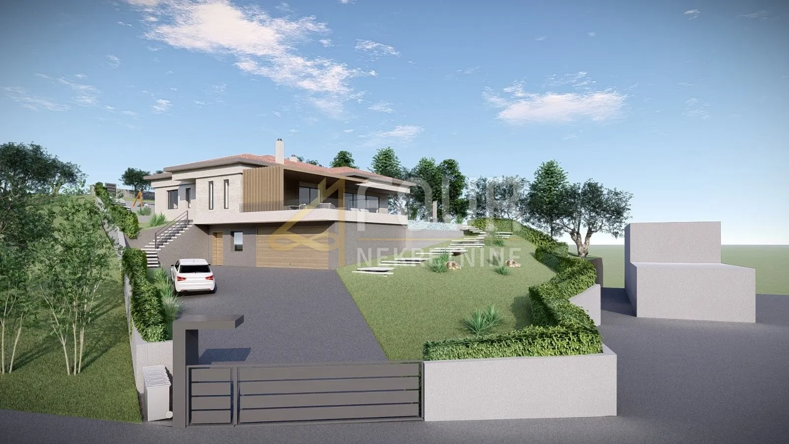 hreljin, građevinsko zemljište, 1.265m2, pogled na more - slika 8