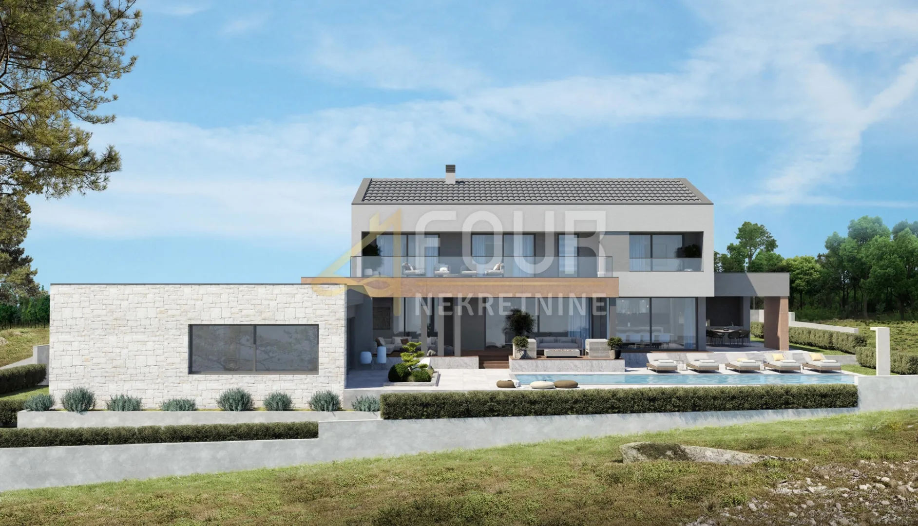 istra, labin, zemljište 1.031m2 s građ. dozvolom za kuću s bazenom! - slika 3