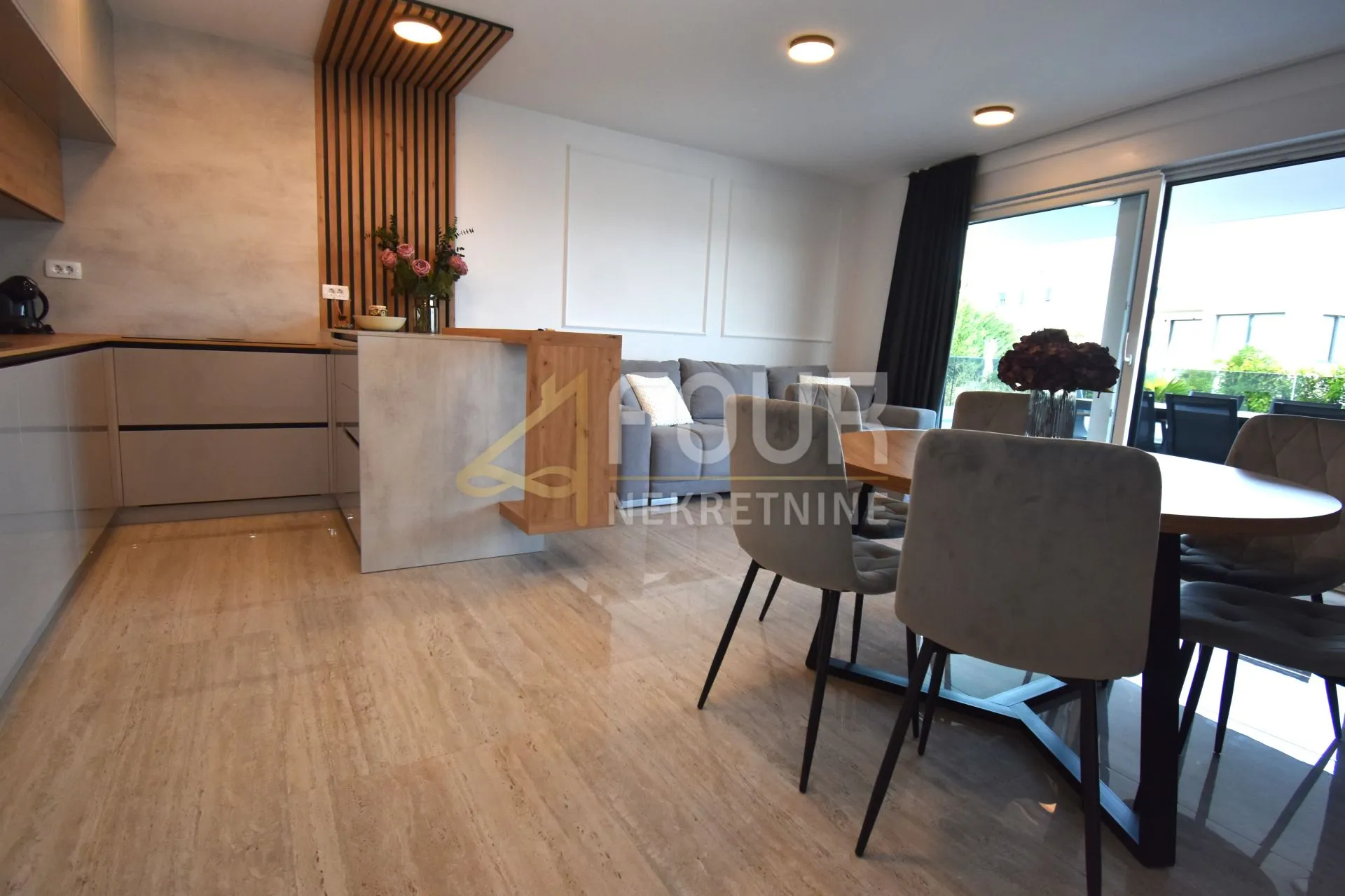 otok krk, malinska, novogradnja, 88.42m2, 3s+db, bazen, okućnica - slika 4