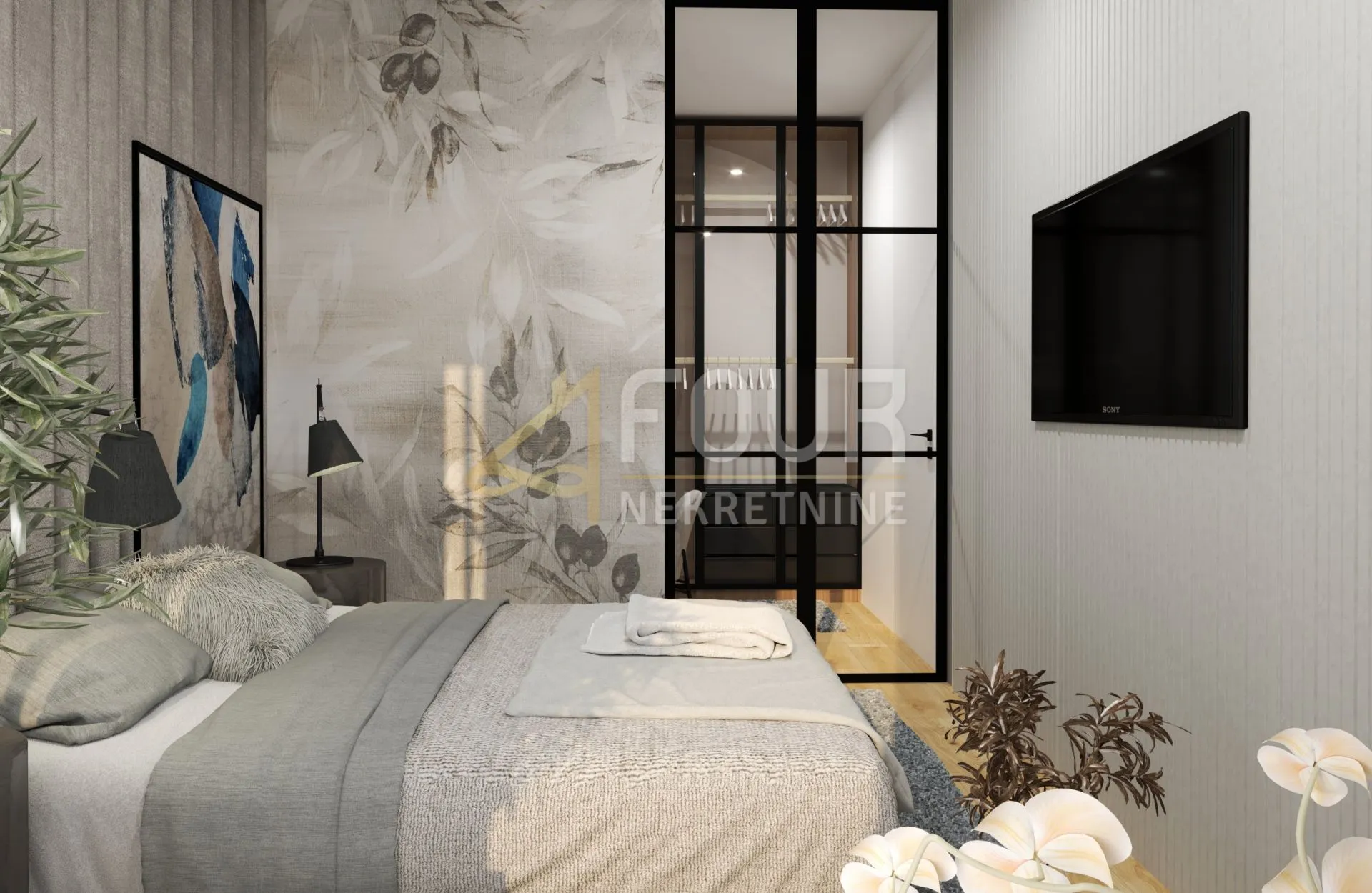 opatija, volosko, luksuzni dvoetažni stan, 109.62m2, 2s+db, terasa, pogled na more - slika 7