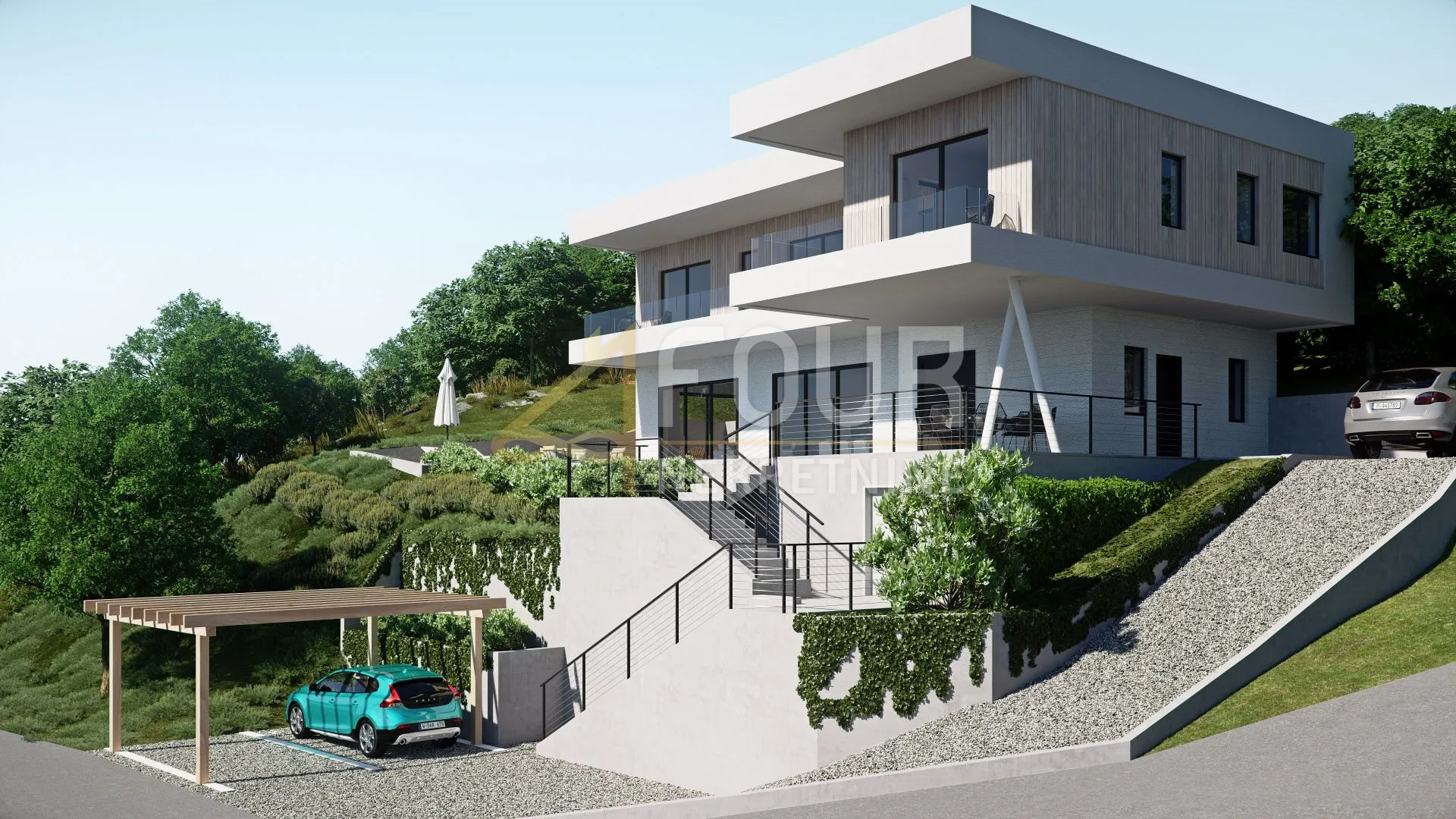 opatija, novogradnja, vila s bazenom i panoramskim pogledom - slika 3