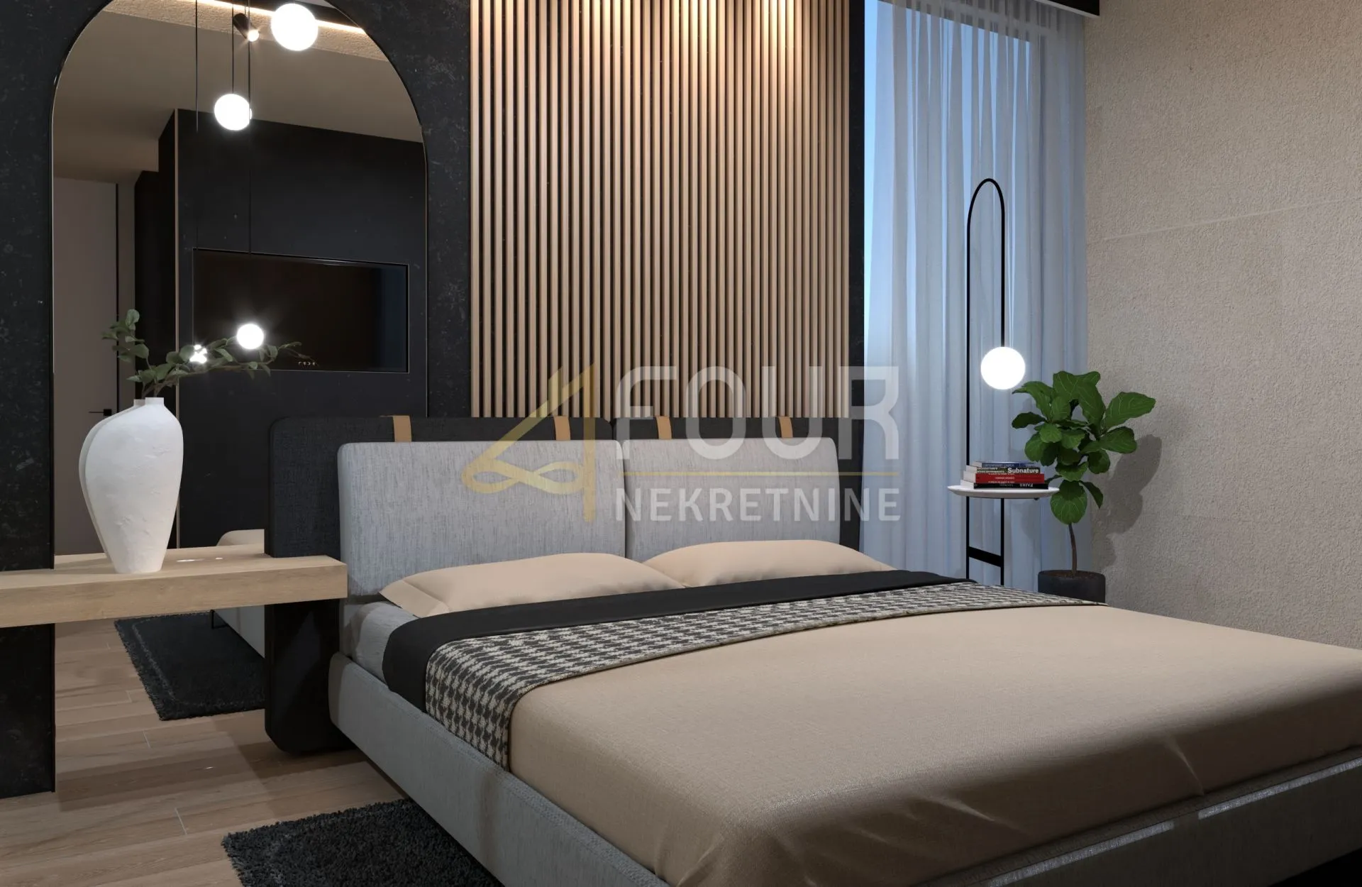 opatija, volosko, luksuzni stan, 101.39m2, 2s+db, terasa, pogled na more - slika 3