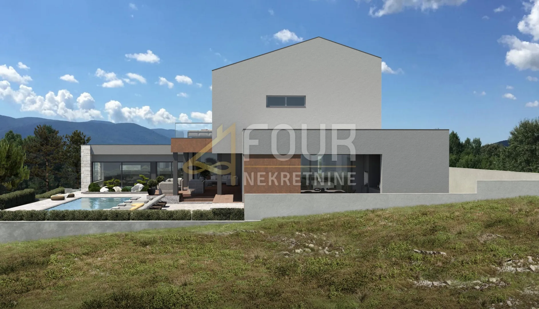 istra, labin, zemljište 1.031m2 s građ. dozvolom za kuću s bazenom! - slika 5
