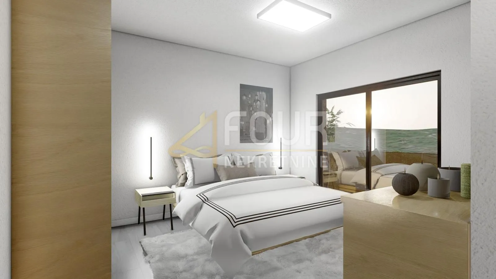 otok krk, vrbnik, novogradnja, 111.30m2, 2s+db, terasa, okućnica i bazen - slika 7