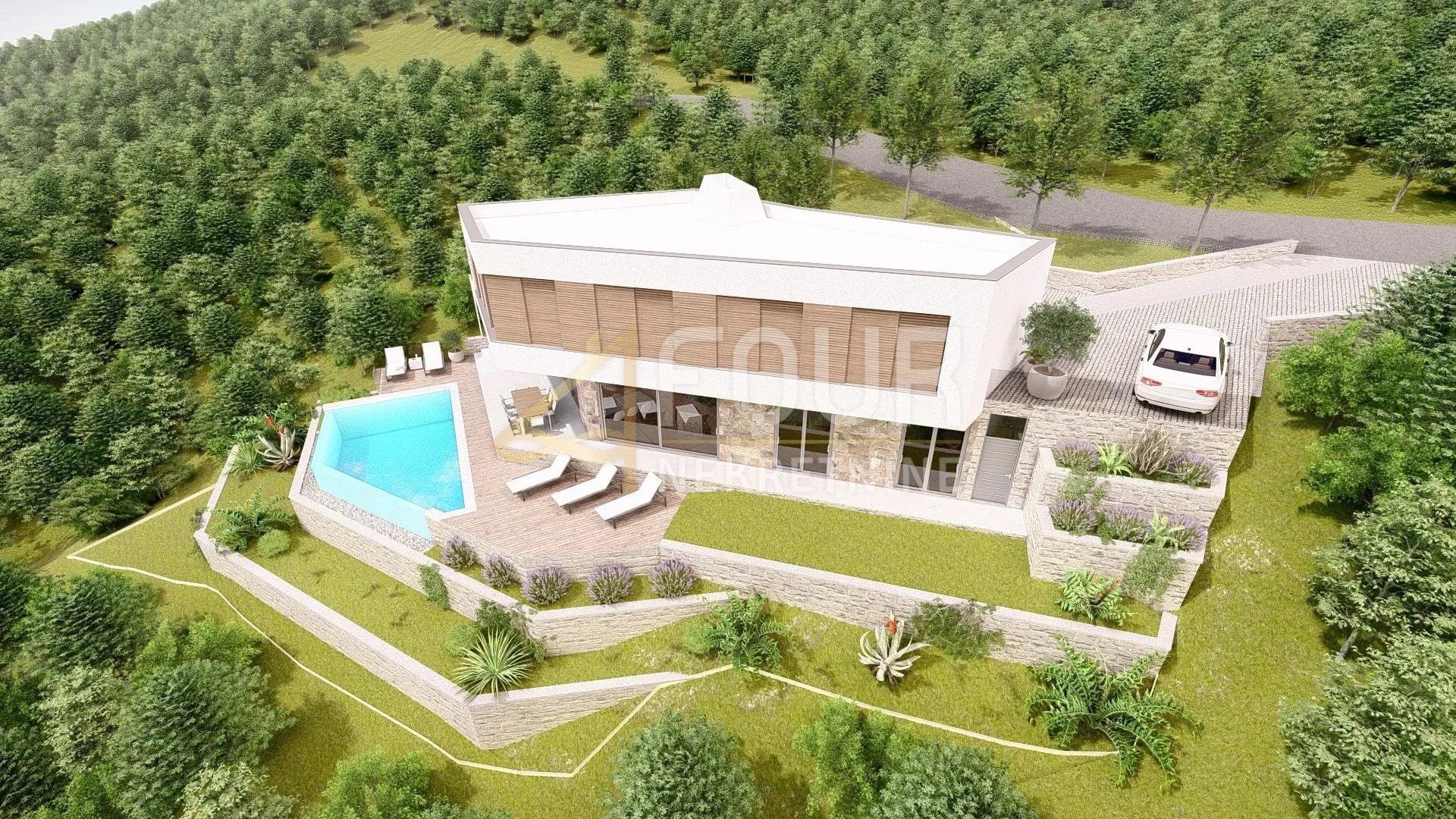ičići, samostojeća kuća s bazenom - novogradnja - slika 3