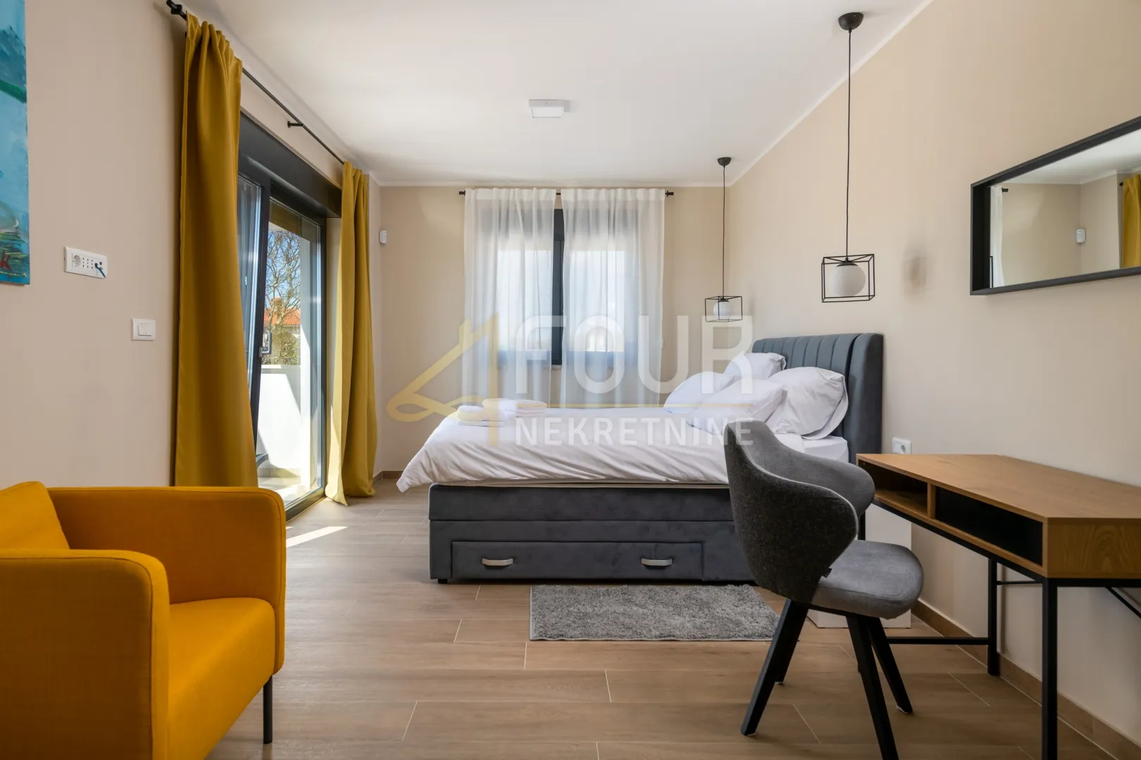 istra, krnica, samostojeća vila s bazenom, pogled na more - slika 5