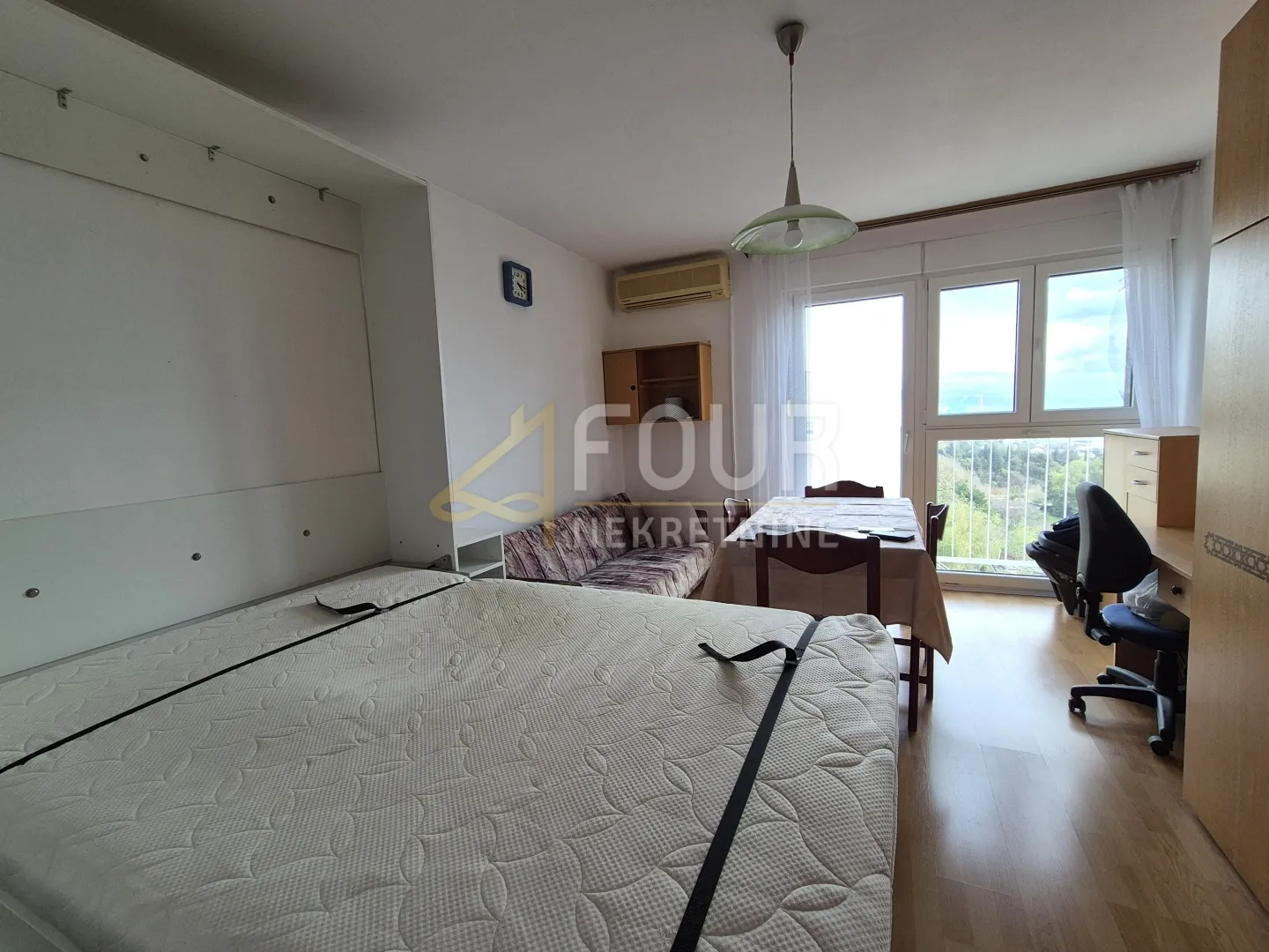 rijeka, donji zamet, 22.21m2, garsonijera, pogled na more - slika 2