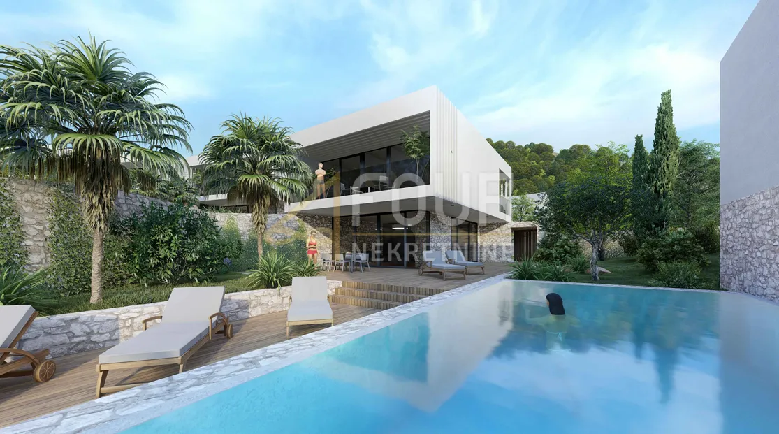 Otok Cres, Porozina, građevinsko zemljište 5.214m2 s idejnim projektom - 9 vila - Porozina, Cres