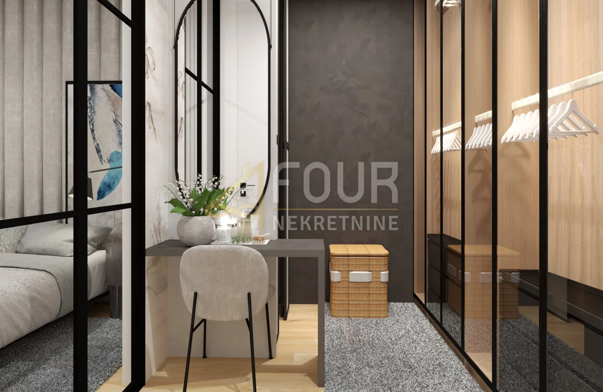 opatija, volosko, luksuzni dvoetažni stan, 109.62m2, 2s+db, terasa, pogled na more - slika 9