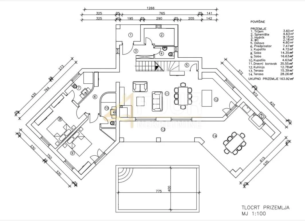 istra, svetvinčenat, građevinsko zemljište 980m2 za vilu s bazenom - slika 3