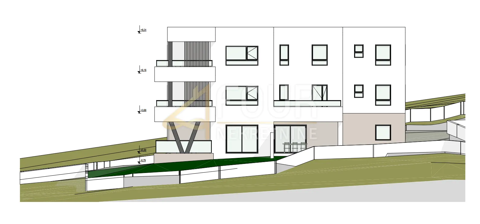 dalmacija, vodice, moderna novogradnja, 2s+db - slika 3