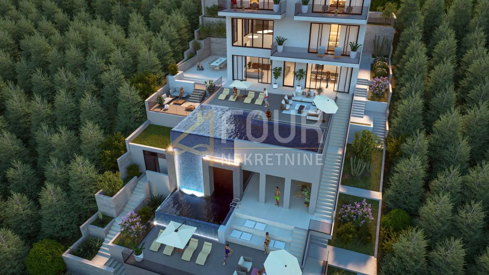 Opatija - Veprinac, zemljište 1.686m2 za luksuznu vilu s bazenom - Veprinac, Opatija