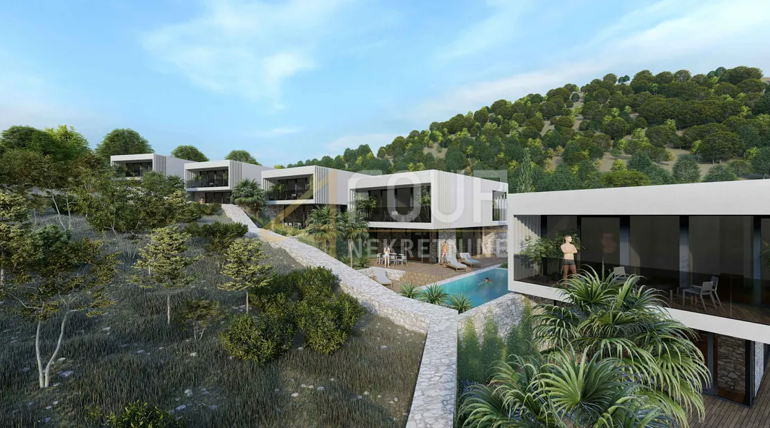 otok cres, porozina, građevinsko zemljište 5.214m2 s idejnim projektom - 9 vila - slika 7