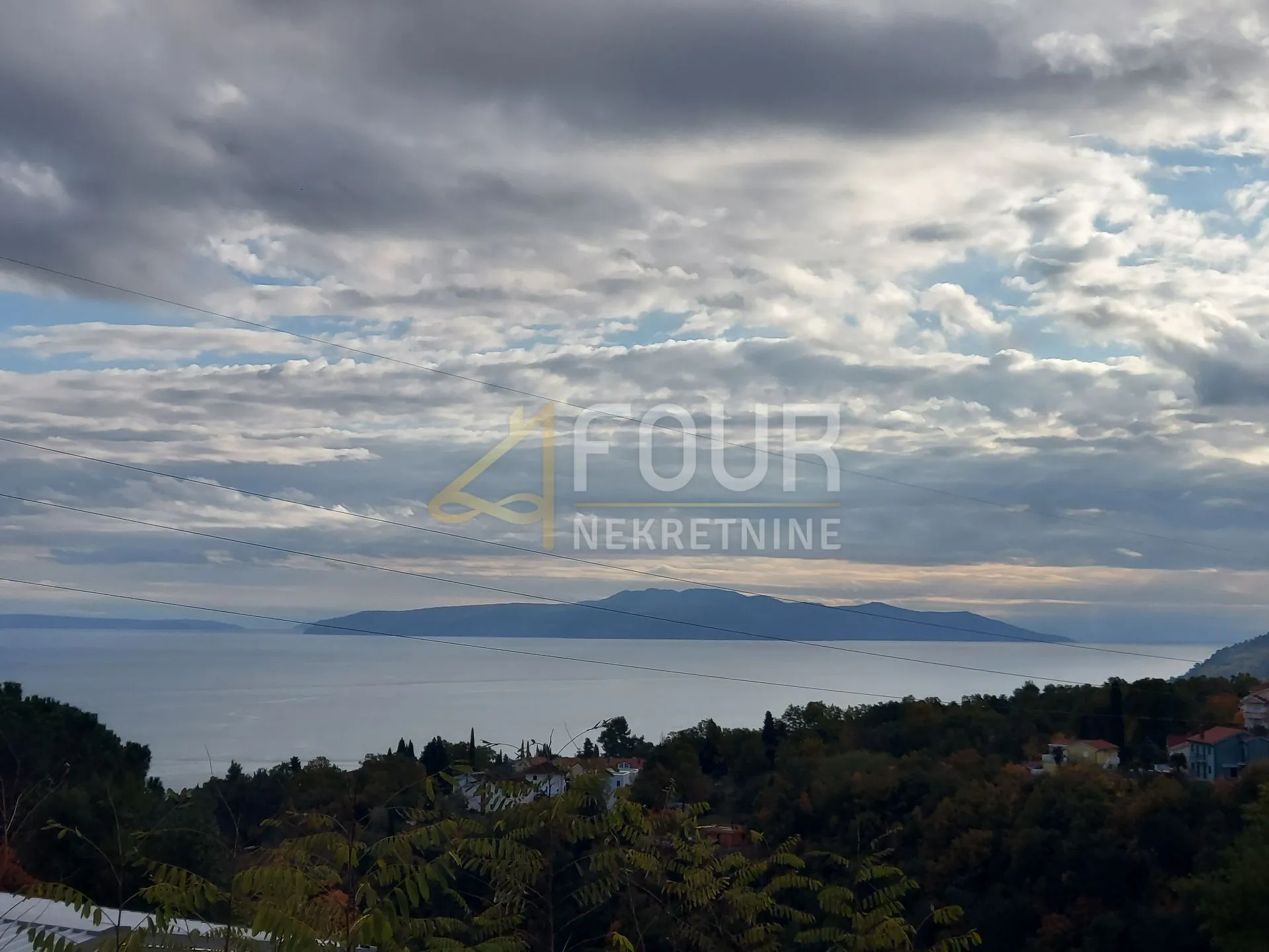 Opatija, Ičići, građevinski teren s otvorenim pogledom na Kvarner - Ičići, Opatija