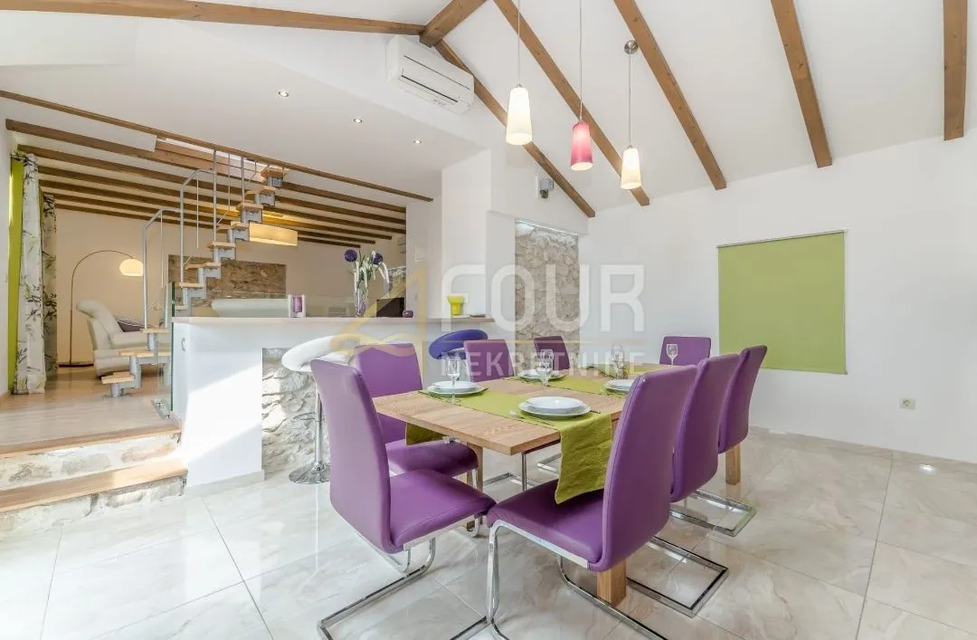 zadar - okolica, kuća s bazenom, 150m2, pogled na more - slika 9