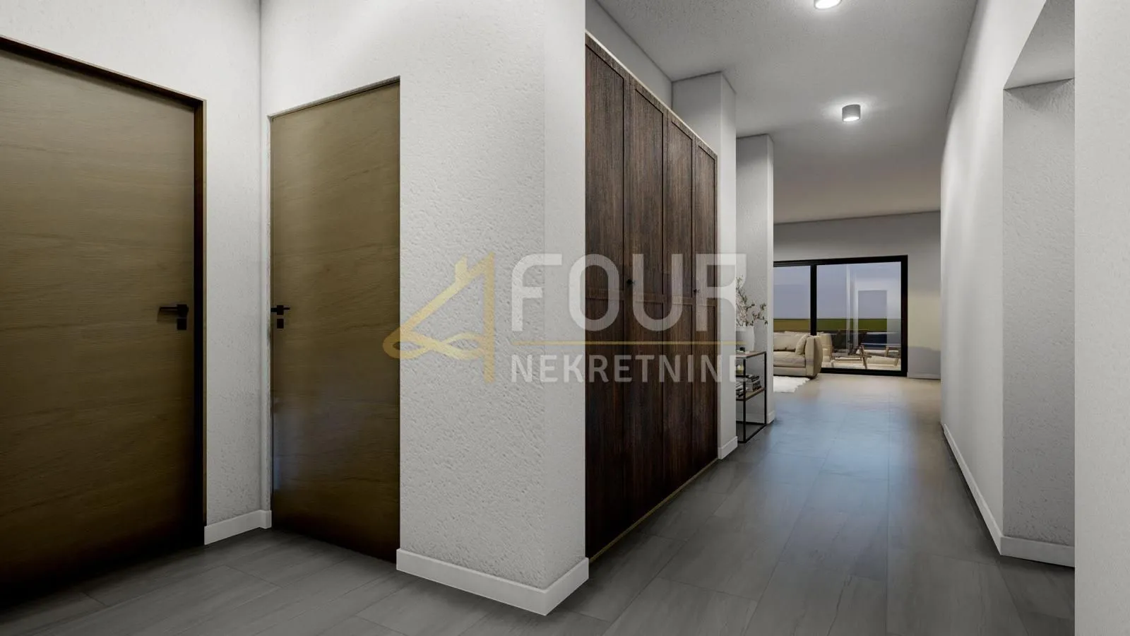 otok krk, vrbnik, novogradnja, 111.30m2, 2s+db, terasa, okućnica i bazen - slika 12