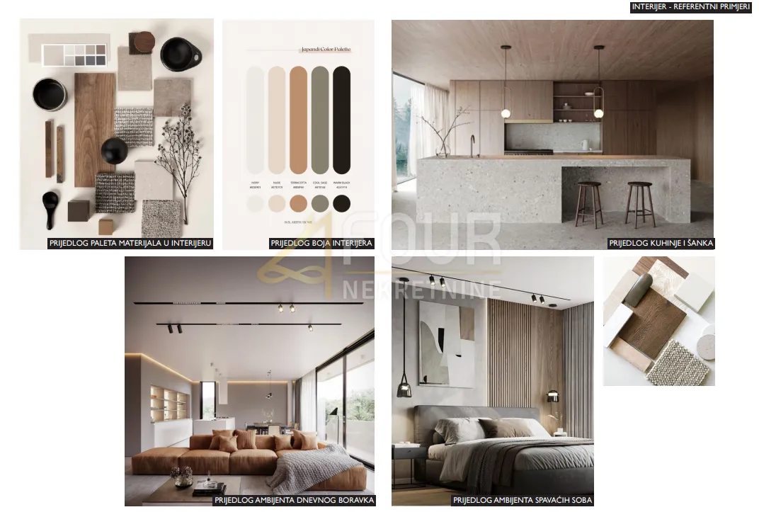 istra, županići, novogradnja, u naravi dvojna kuća, bazen i okućnica - slika 7