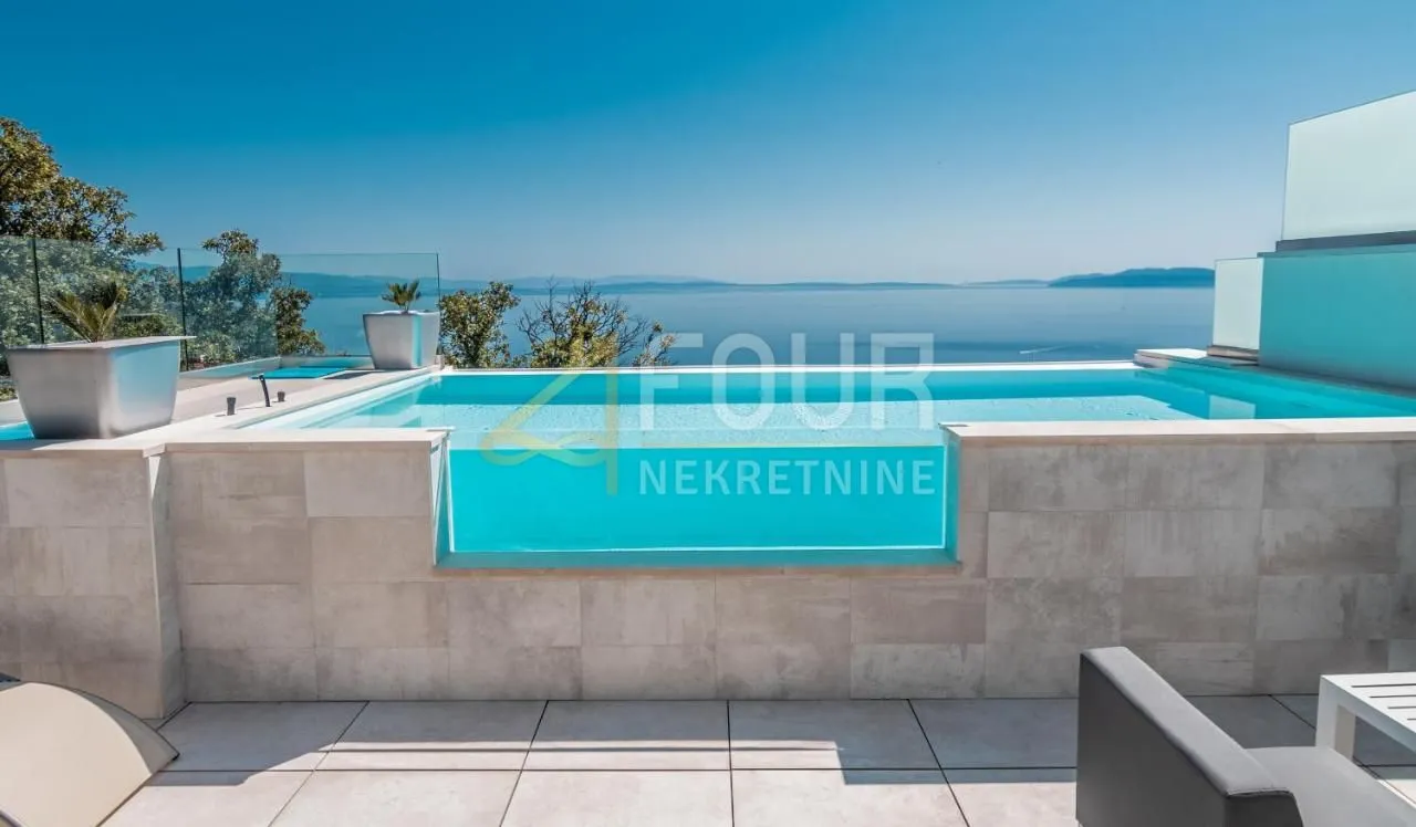 opatija, pobri, moderna luksuzna vila s infinity bazenom i panoramskim pogledom - slika 2