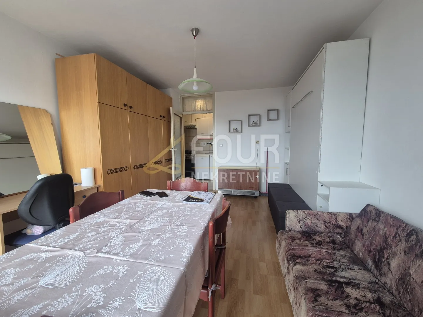 rijeka, donji zamet, 22.21m2, garsonijera, pogled na more - slika 4