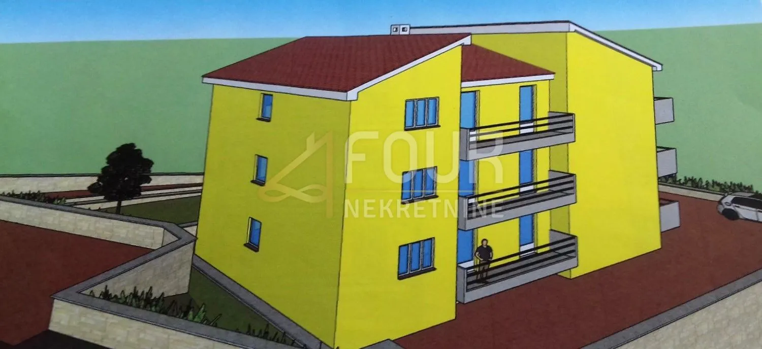 kastav, zemljište s građevinskom dozvolom, 1.000m2 - slika 2