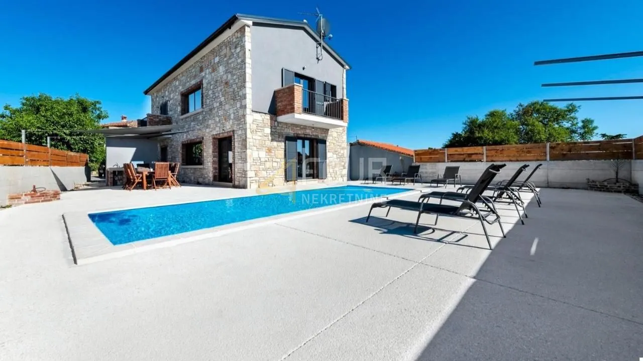 istra, kanfanar, luksuzna kamena villa s bazenom - slika 11