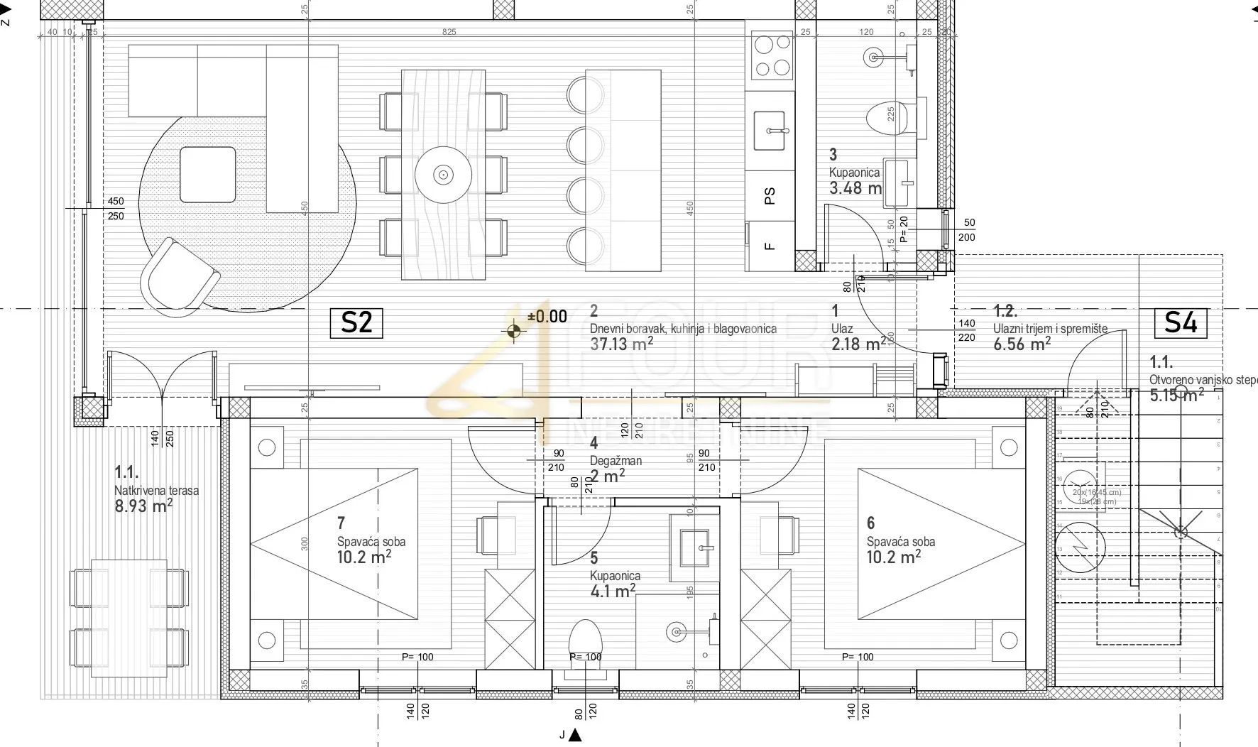 istra, poreč, luksuzan stan s bazenom, 77.03m2, 2s+db - slika 6