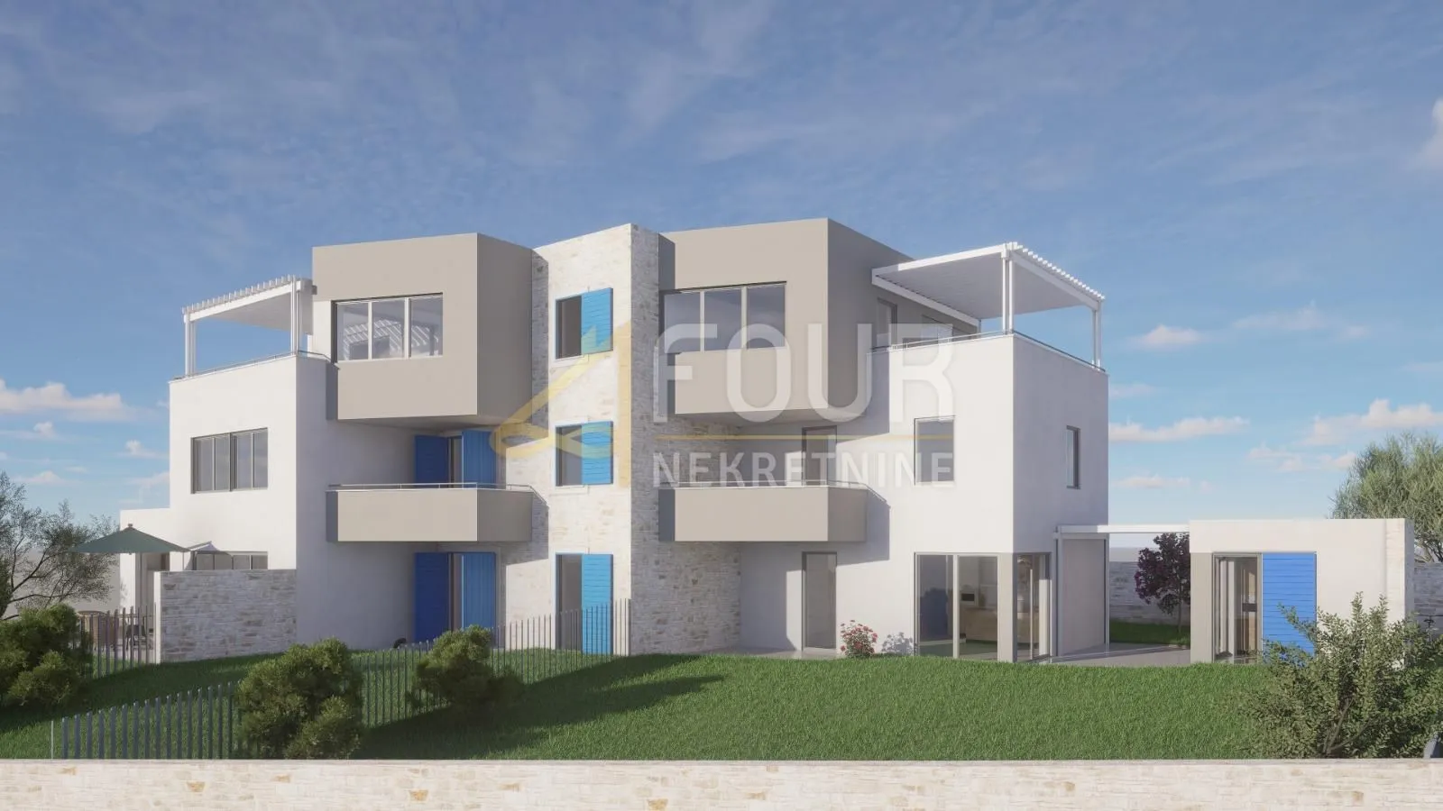 Novi Vinodolski, 3s+db, balkon, moderna novogradnja