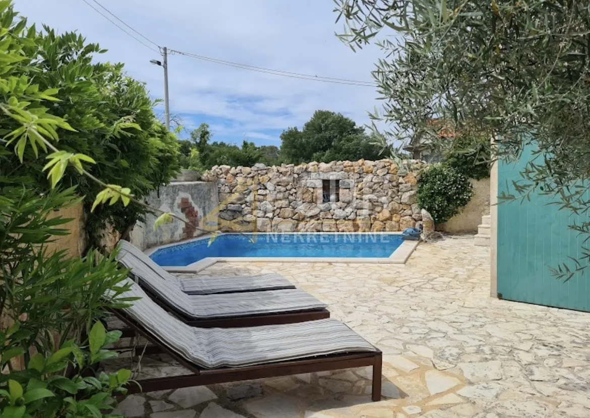 otok krk, malinska - okolica, kuća u nizu s bazenom - slika 34