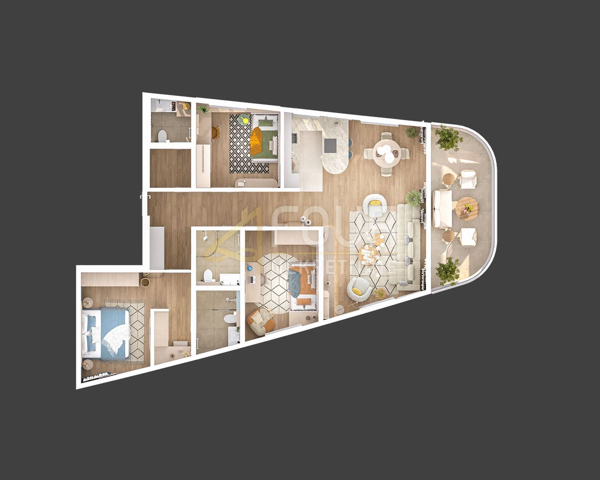 rijeka, kantrida, luksuzna novogradnja, 123.9m2, 3s+db, terasa - slika 6