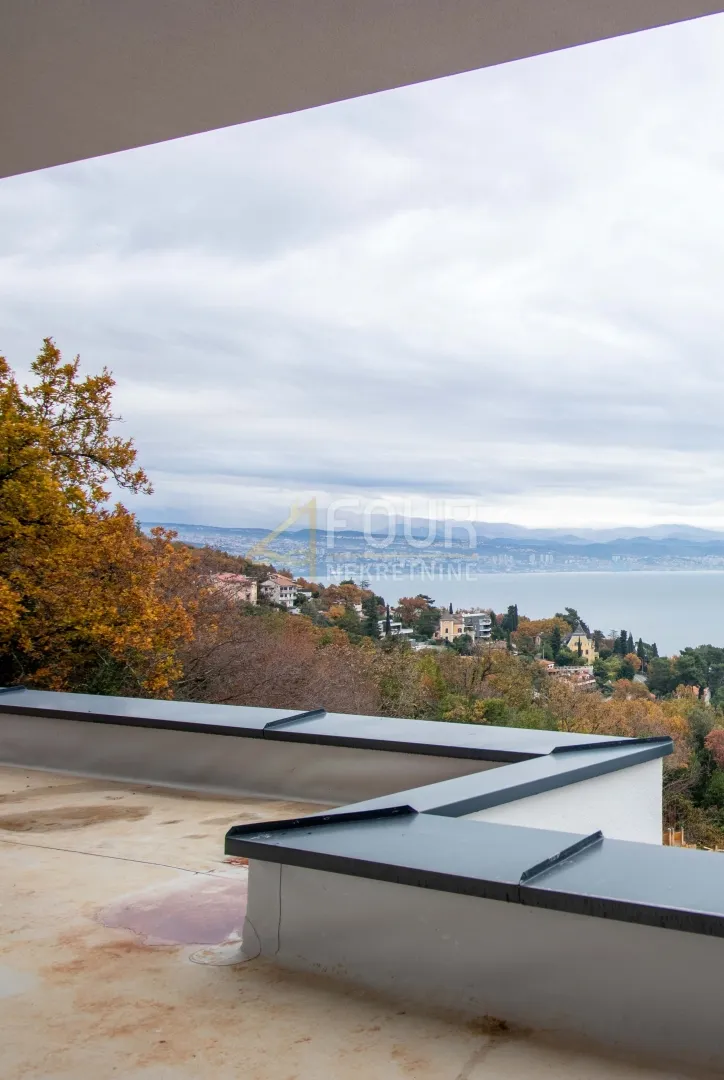 opatija, novogradnja, vila s bazenom, pogled na more - slika 2