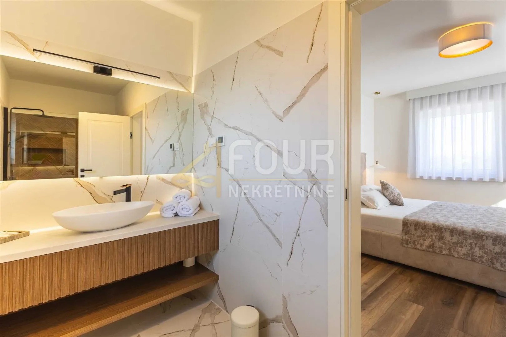 otok krk, dobrinj - okolica, dizajnerska vila s bazenom - slika 24