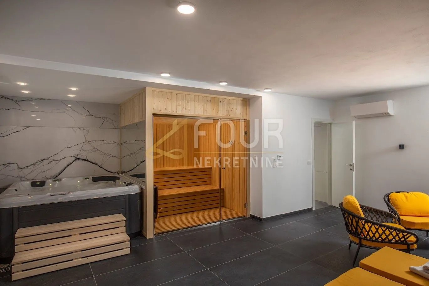 mošćenička draga, luksuzni višeetažni stan, 221.20m2, 3s+db, bazen, sauna - slika 10