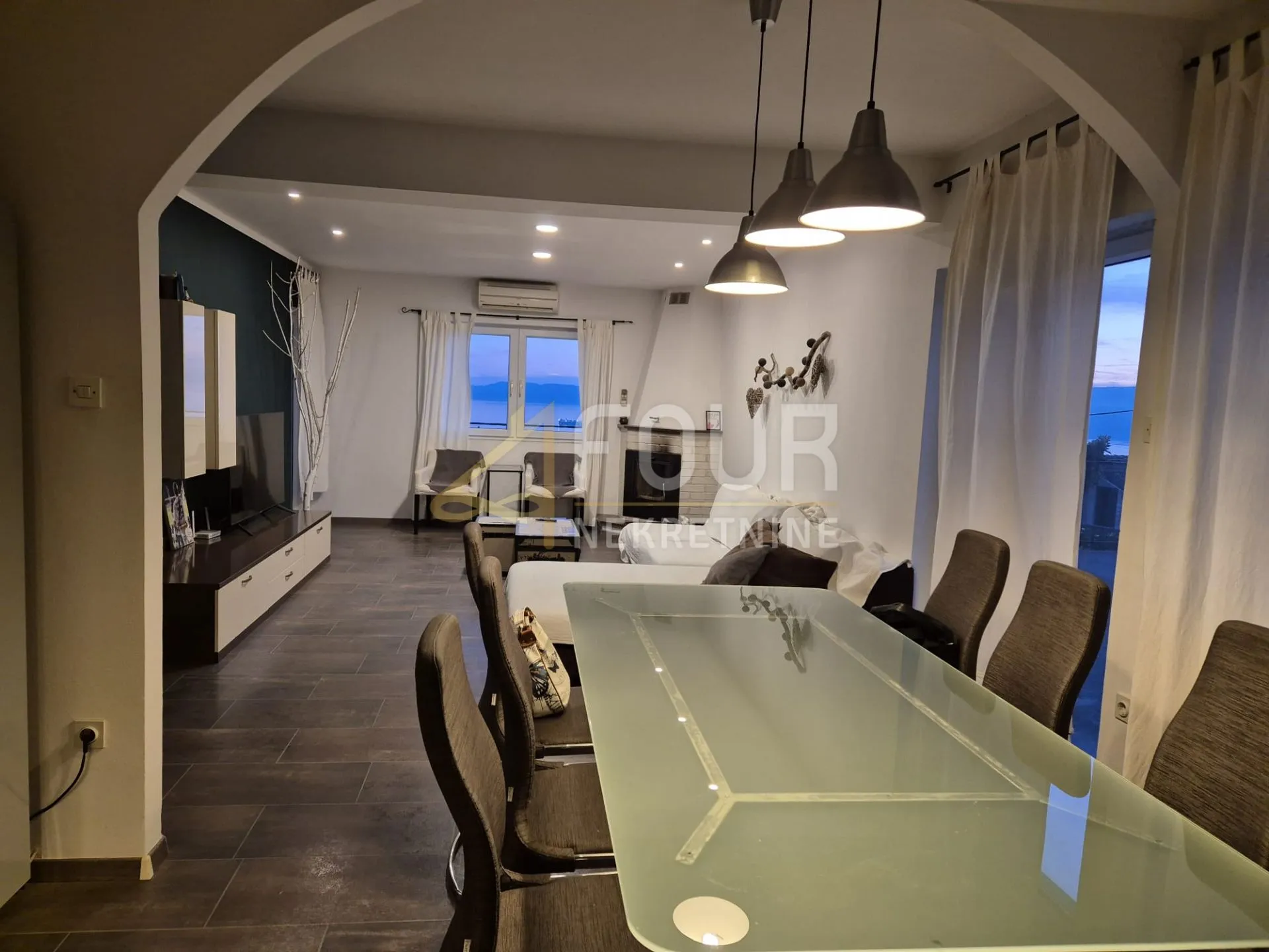 kastav, rešetari, kuća s 3 stana, 270m2, pogled na more - slika 5