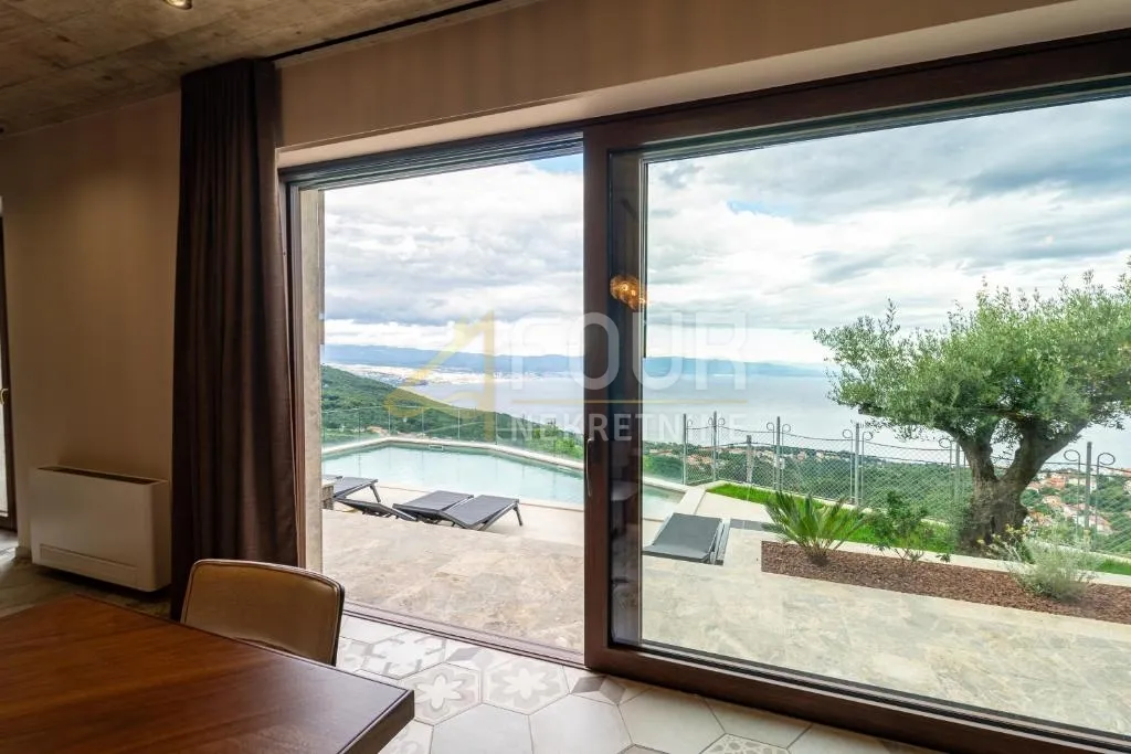 opatija, poljane, kuća s bazenom i panoramskim pogledom na more - slika 10