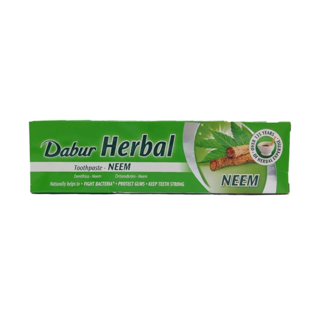ayurvedska pasta za zube neem dabur (bez fluora) 100ml - slika 2