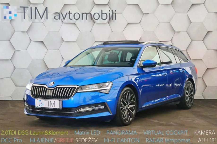Škoda Superb Combi 2.0TDI DSG L-K 150KM MATRIX VIRTUAL PANO - Ljubljana