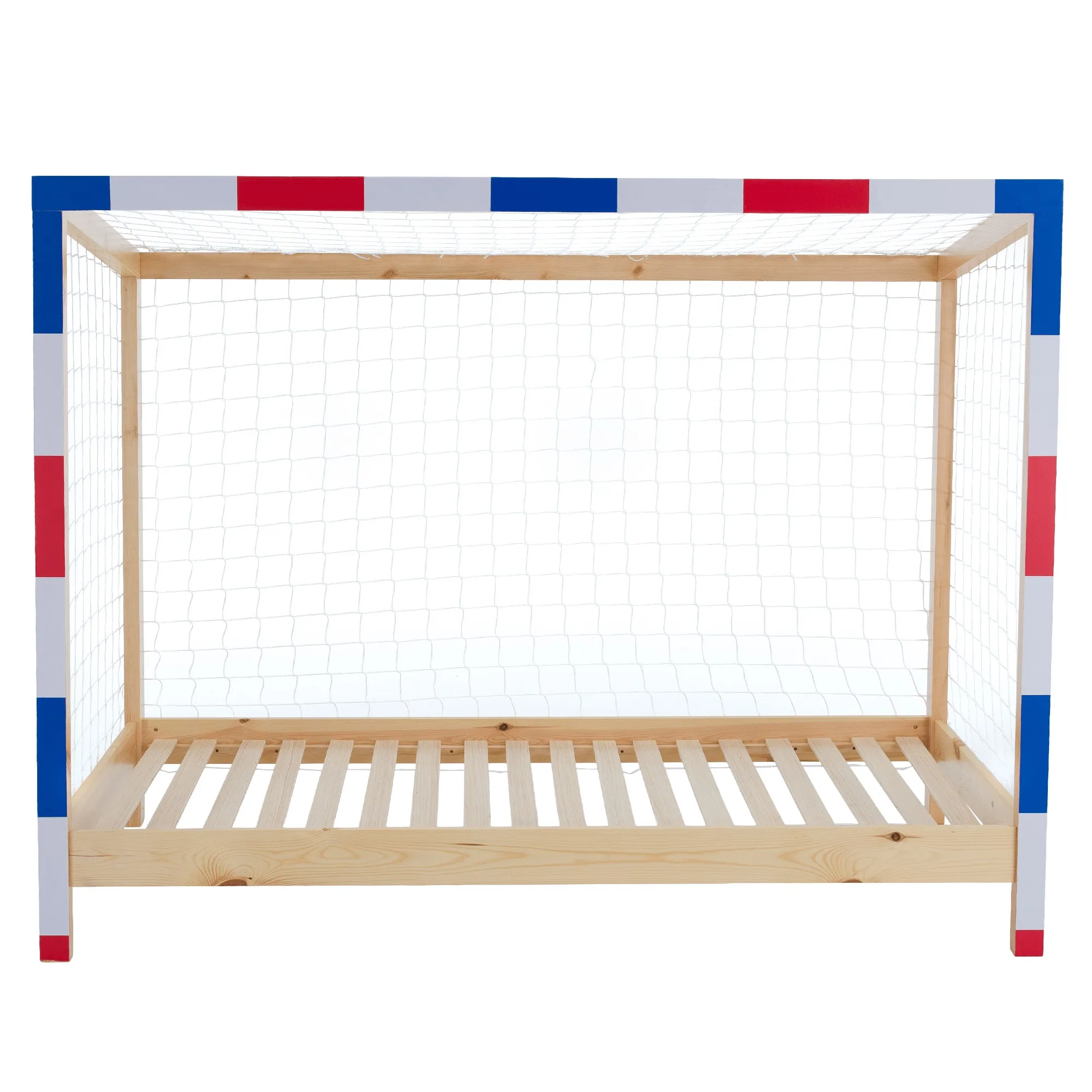MONTESSORI KREVET 90X200, FUTAL – crveni-bijeli-plavi - Gornja Vrba