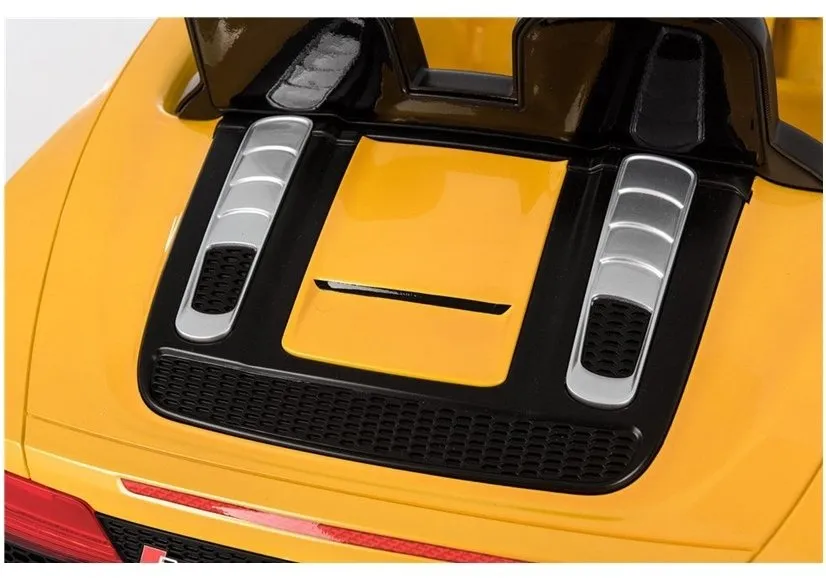 licencirani auto na akumulator audi r8 spyder - žuti - slika 8