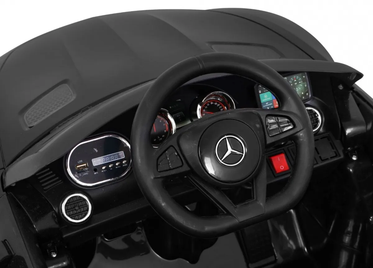 licencirani auto na akumultor mercedes benz gt - crni - slika 5