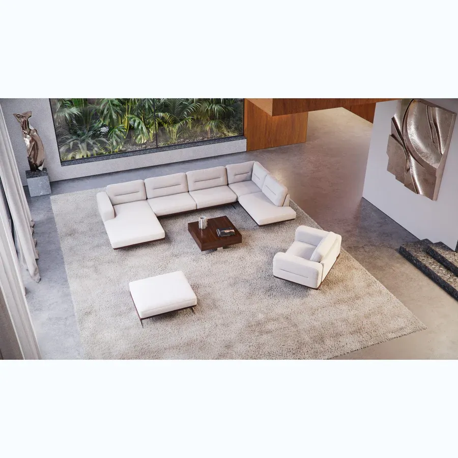 kutna garnitura bologna 400x207 cm, materijal: mogućnost izbora - slika 6