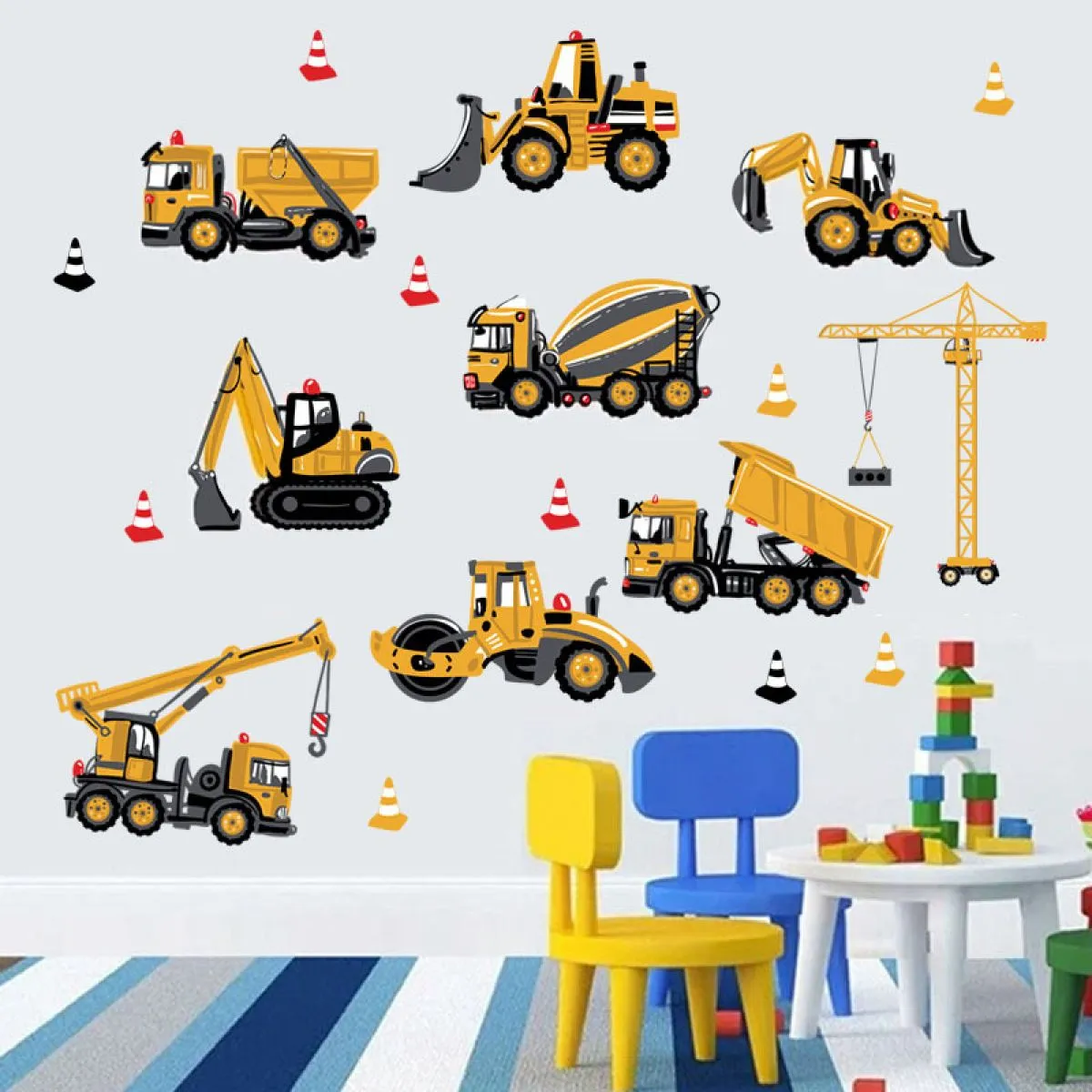zidna naljepnica construction vehicles - slika 4