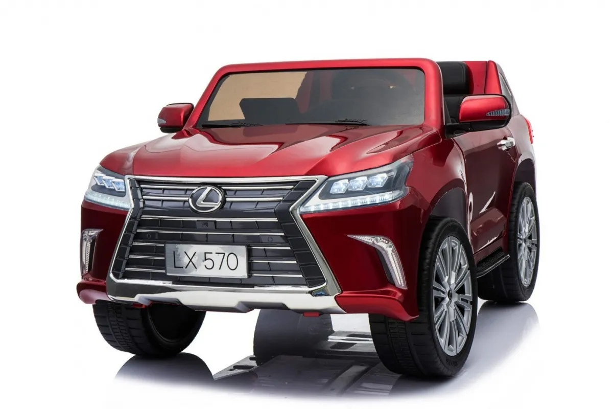 licencirani auto na akumulator lexus lx570 4x4 - dvosjed - crveni - slika 2