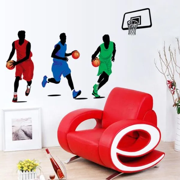 3d wall sticker sport basketball players dimenzije 90x160 cm - slika 3