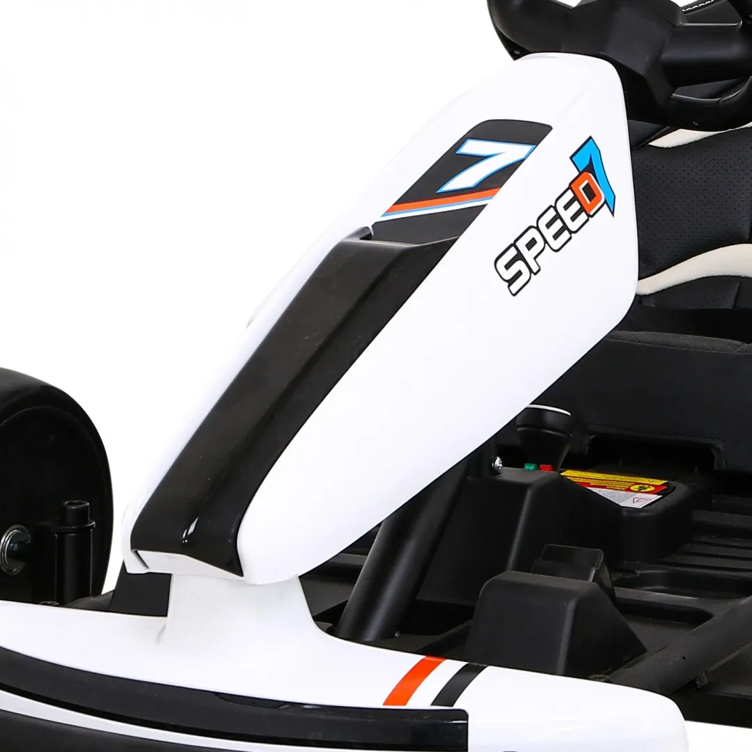 go-kart na akumulator speed 7 drift king - bijeli - slika 5